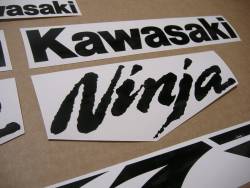 Kawasaki ZX7R 750 black pattern graphics set