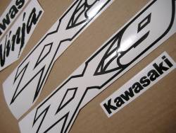 Kawasaki ZX-9R 900 custom black emblems stickers