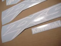 Kawasaki ZX9R 900 ninja white color logo decals