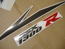 Suzuki gsxr 1300 hayabusa 2009 grey silver graphics set 