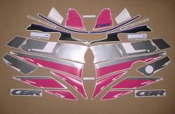 Honda CBR 600f f2 1991 restoration decals kit