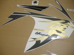 Suzuki gsx1300r 2008 Hayabusa black reproduction stickers 