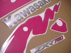 Kawasaki ZXR750 ninja 1993 OEM look graphics kit