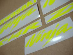 High visibility yellow decals for Kawasaki zx14r ninja