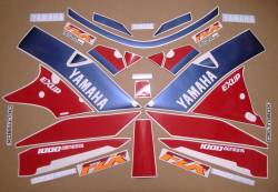 Yamaha FZR 1000 1992 3le full pattern sticker set