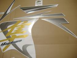 Suzuki gsxr 1300 hayabusa k9 black stickers decals kit