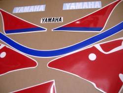 Yamaha FZR1000 3le 1991 restoration stickers kit