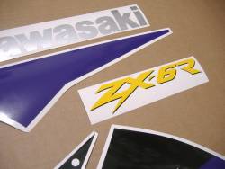 Kawasaki zx6r 1998 g ninja restoration decal set