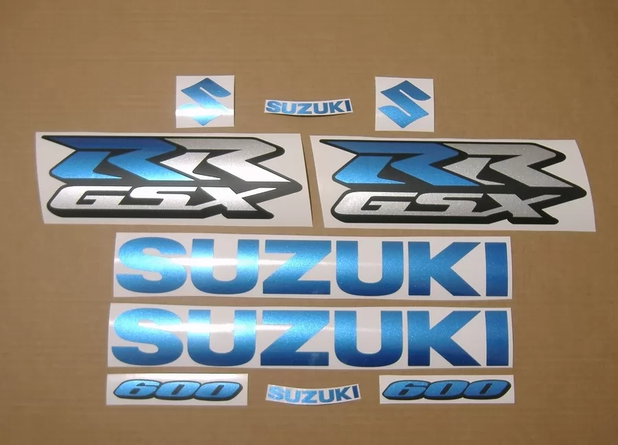 Suzuki GSXR RR 600 racing replica blue stickers