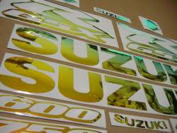 Neo chrome color changing stickers for Suzuki gsxr 600