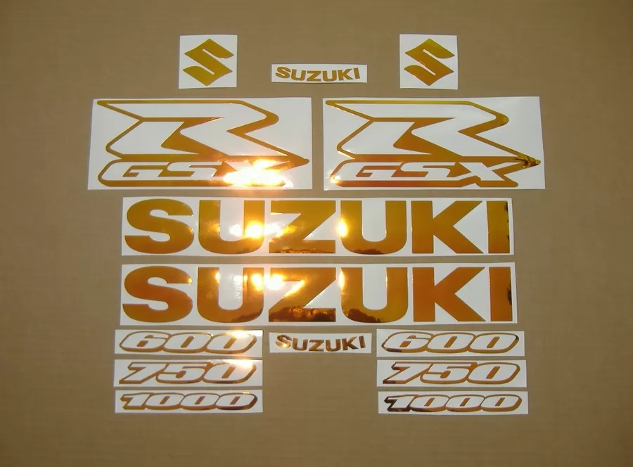 Neo chrome color changing stickers for Suzuki gsxr 750