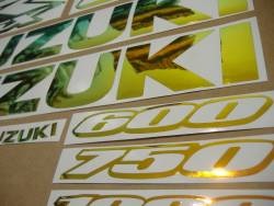 Neo chrome stickers set for Suzuki gsx-r 750 srad