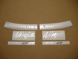 Kawasaki ZX-6R 2009 Ninja black decals