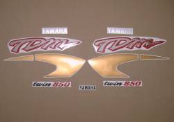 Yamaha TDM 850 4tx 1997 complete graphics set