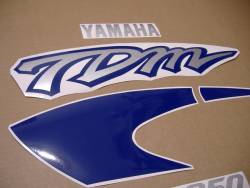 Decals (blue OEM pattern) for Yamaha TDM 98