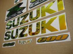 Suzuki GSXR 600 srad neo chrome logo emblems