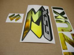 Suzuki GSXR 600 srad neo chrome logo decals set