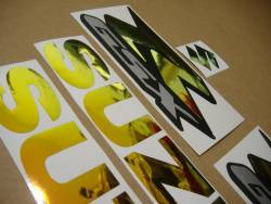 Color changing logo decals for Suzuki GSXR 750