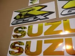 Suzuki GSXR 1000 srad neo chrome logo stickers set