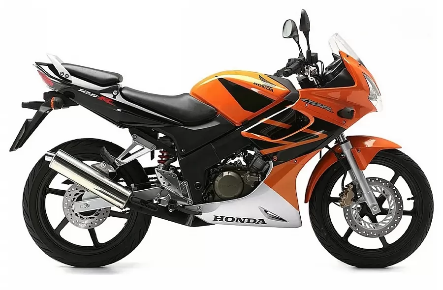 Honda CBR 125R 2005 orange pattern decals set
