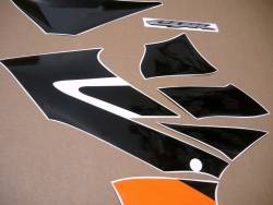 Honda CBR 125R 2005 orange restoration decals