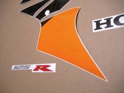 Honda CBR 125R 2005 orange restoration stickers