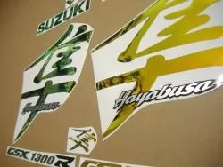 Neo chrome kanji logo decals for Suzuki hayabusa 1300