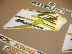 Neo chrome kanji logo decals for Suzuki hayabusa 1340