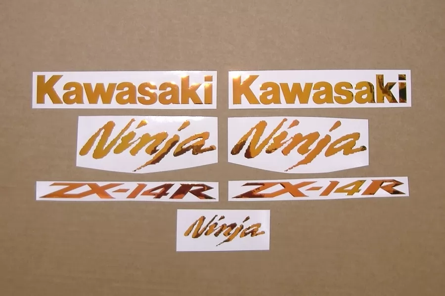 Kawasaki zx14r ninja neo chrome color changing stickers