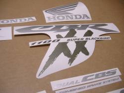 Honda CBR 1100xx blackbird 2002 restoration sticker set