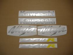 Kawasaki ZX-10R 2005 Ninja black decals kit