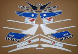 Decals (blue pattern) for Suzuki GSXR 750 L 1990