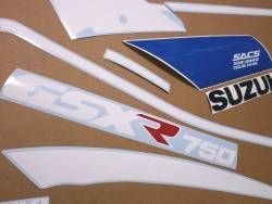 Suzuki GSXR 750 L 1990 restoration graphics set