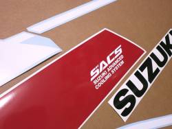 Decals (red model) for 1990 Suzuki GSXR 750 L