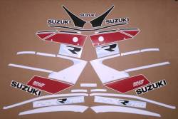 Suzuki GSXR 750 L 1990 complete red sticker set