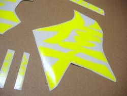 Suzuki hayabusa 2021 m1 neon yellow kanji stickers