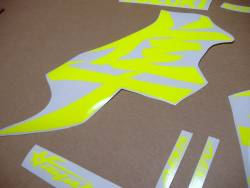 Suzuki hayabusa 2021 m1 neon yellow kanji decals