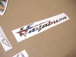 Suzuki hayabusa 2021-onwards chrome mirror grey decals