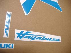 Suzuki hayabusa 2021 gen.3 sky blue kanji emblems set