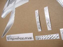 Suzuki hayabusa 2021 m1 grey carbon logo kanji stickers