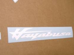 White decals for Suzuki hayabusa 2021-onwards m1