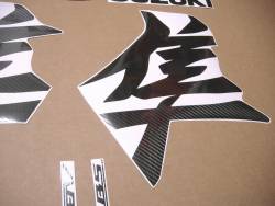 Suzuki hayabusa 2021 m1 carbon fiber kanji decals kit