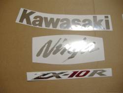 Kawasaki ZX 10R 2008 Ninja black decals