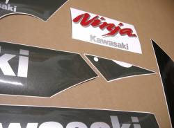 Kawasaki ZX-7 1990 black restoration sticker set