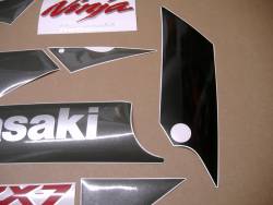 Kawasaki ZX-7 1990 black restoration decals set