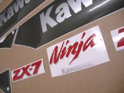 Kawasaki ZX-7 1990 complete replacement sticker set