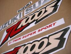 Suzuki TL 1000S 1998 full restoration stickers kit