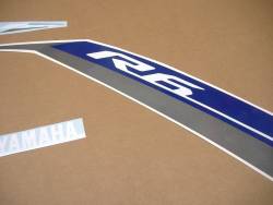 Decals (genuine pattern) for Yamaha R6 2015 blue