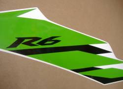 Lime green decals for Yamaha r6 2006 rj11 