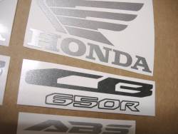 Honda CB 650R 2019 complete logo decal set